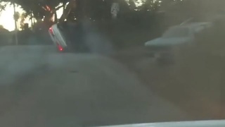Erratic Driver Flips Car