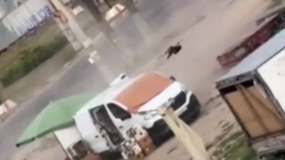 Russian drone targeting civilians