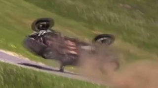 Vintage Race Car Crash