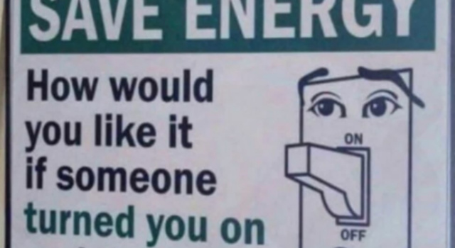 Save Energy Sign