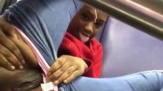Crazy bitch on a train
