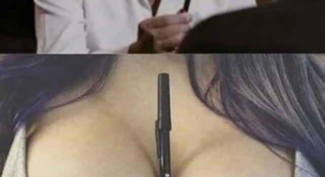 Woman Selling A Pen