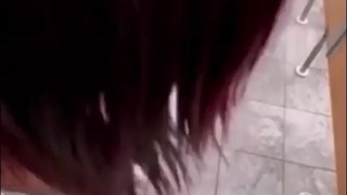 Going crazy on a public toilet
